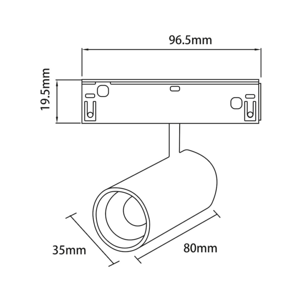 Magnetic Track 10mm 6W CCT 48V
