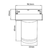 ml2647h Magnetic Track 10mm Downlight 6W CCT 48V