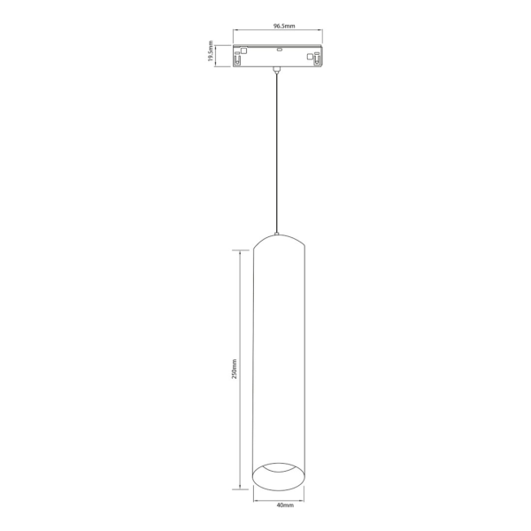 ml2648g Magnetic Track Pendant 10mm 7W CCT 48V