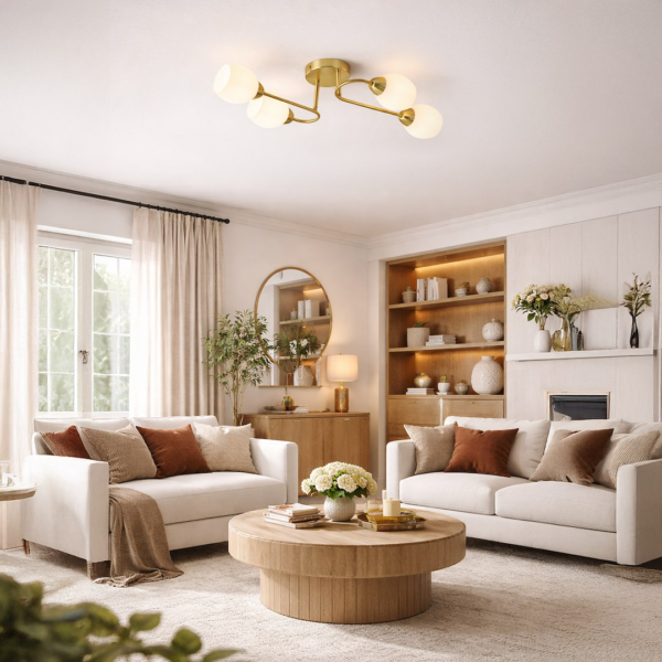 Lubinis šviestuvas KING GOLD 4xE27