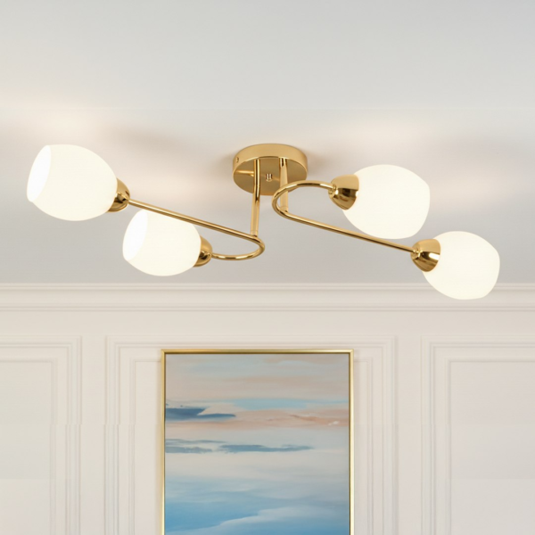 Lubinis šviestuvas KING GOLD 4xE27