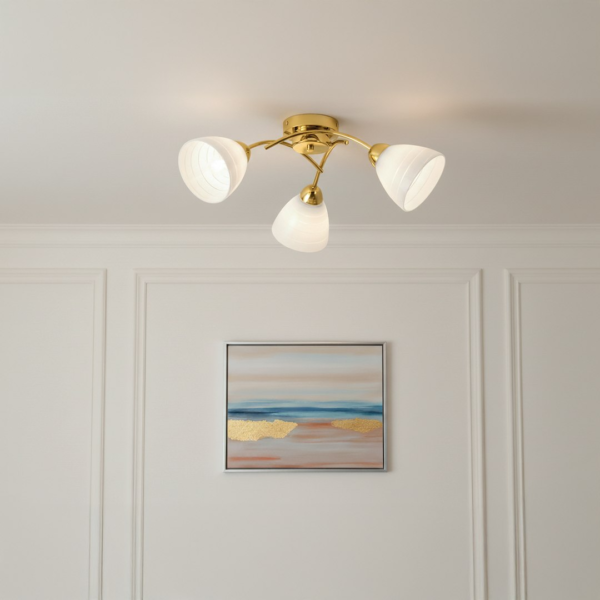 ml2760d Ceiling lamp CLARA GOLD 3xE27