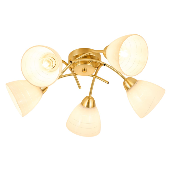 ml2761g Lubinis šviestuvas CLARA GOLD 5xE27