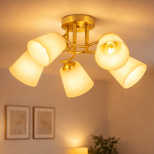 Lubinis šviestuvas PAFOS GOLD 5xE27