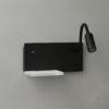Šviestuvas nocna z półką Shelf Led 4W+5W+2W prawa Juodas