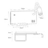 Šviestuvas nocna z półką Shelf Led 4W+5W+2W prawa Juodas