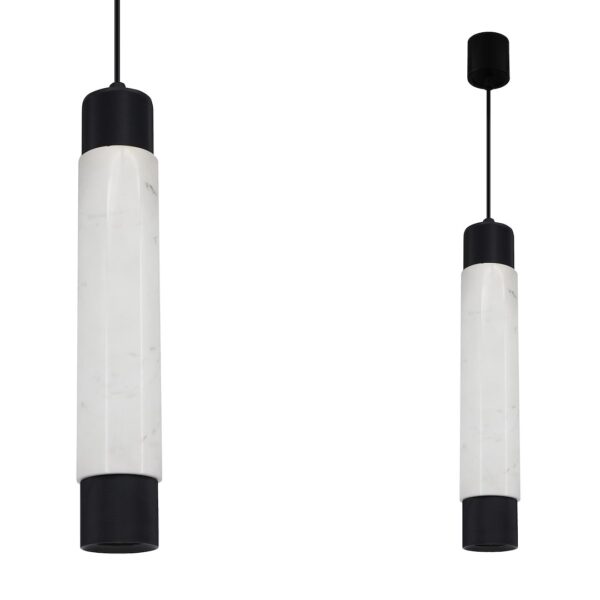 ml6341a Pakabinamas šviestuvas Marble Baltas / Juodas 1xGU10