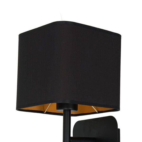 Sieninis šviestuvas NAPOLI BLACK/GOLD 1xE27