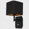 Sieninis šviestuvas NAPOLI BLACK/GOLD 1xE27