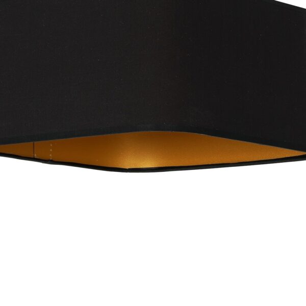 Šviestuvas podsufitowa NAPOLI BLACK/GOLD 1xE27
