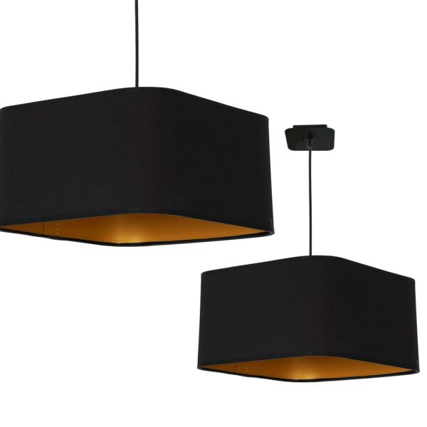 Pakabinamas šviestuvas NAPOLI BLACK/GOLD 1xE27