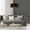 Pakabinamas šviestuvas NAPOLI BLACK/GOLD 1xE27