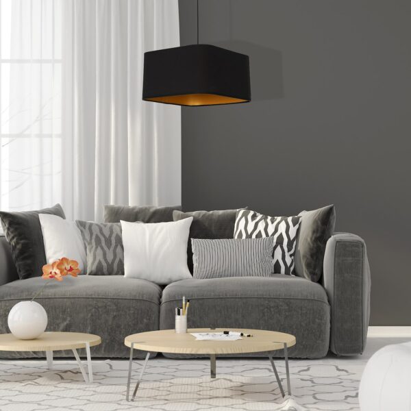 Pakabinamas šviestuvas NAPOLI BLACK/GOLD 1xE27