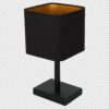 Stalinė lempa NAPOLI BLACK/GOLD 1xE27
