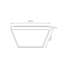 ml7930f Plafonas QUADRO GOLD 38W