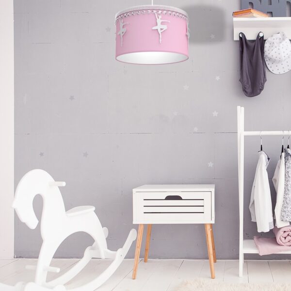 Pakabinamas šviestuvas BALETNICA PINK 1XE27