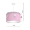 Pakabinamas šviestuvas BALETNICA PINK 1XE27