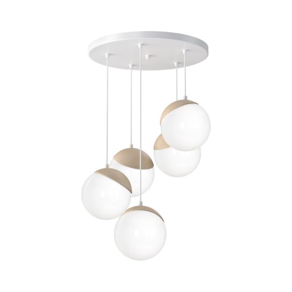 Pakabinamas šviestuvas SFERA WOOD 5xE14