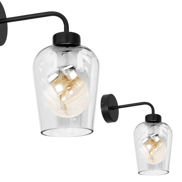 mlp6599a Wall lamp SANTIAGO CLEAR 1xE27