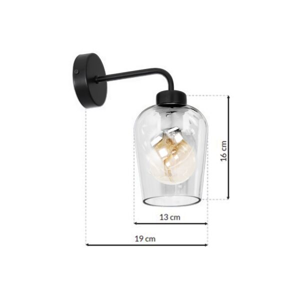 mlp6599e Wall lamp SANTIAGO CLEAR 1xE27