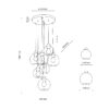 10207_CUBUS_R Pakabinamas šviestuvas Cubus Graphite 7 apvalus