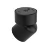 10575_TWIST_BLACK_T Lubinis ir sieninis šviestuvas Twist Black GU10