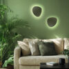 modern living room Sieninis šviestuvas Stone Green 2
