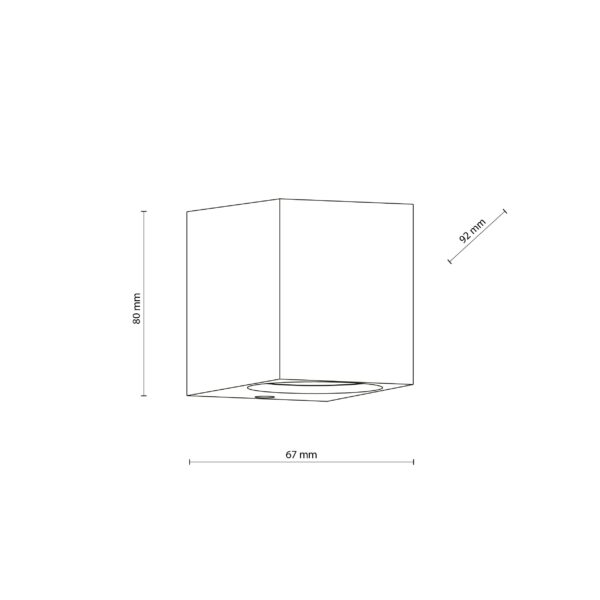 10969_AXIS_GRAY_R Sieninis šviestuvas Axis Gray 1xGU10 IP44