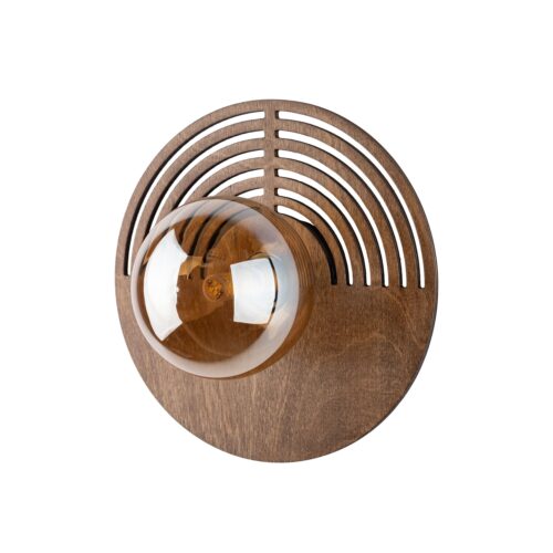 11013_LUNAR_WOOD_GLASS_A Sieninis šviestuvas Lunar Wood 1xG9 250