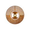 11013_LUNAR_WOOD_GLASS_O Sieninis šviestuvas Lunar Wood 1xG9 250