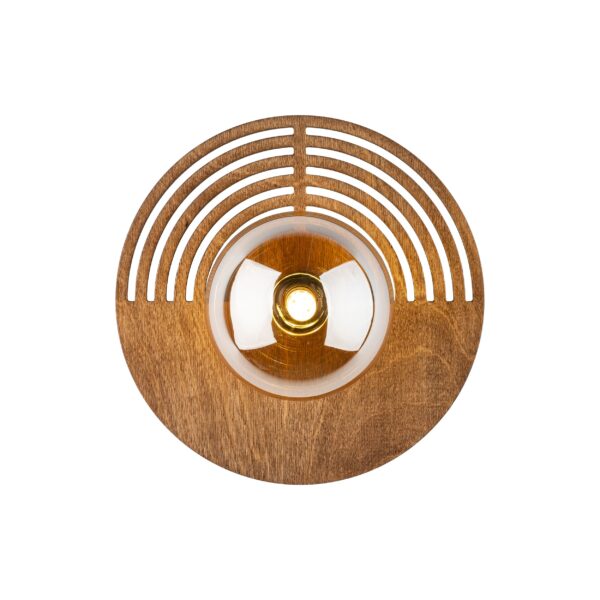11013_LUNAR_WOOD_GLASS_O Sieninis šviestuvas Lunar Wood 1xG9 250