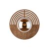 11013_LUNAR_WOOD_GLASS_W Sieninis šviestuvas Lunar Wood 1xG9 250