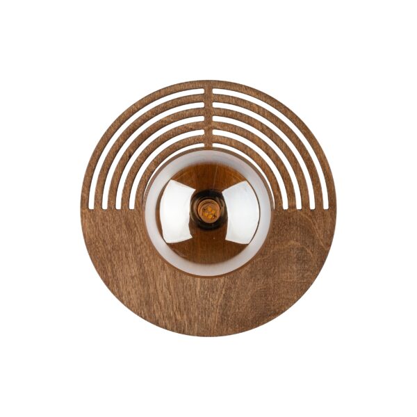11013_LUNAR_WOOD_GLASS_W Sieninis šviestuvas Lunar Wood 1xG9 250