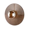 11014_LUNAR_WOOD_GLASS_A Sieninis šviestuvas Lunar Wood 1xG9 300