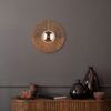 11014_LUNAR_WOOD_GLASS_B Sieninis šviestuvas Lunar Wood 1xG9 300