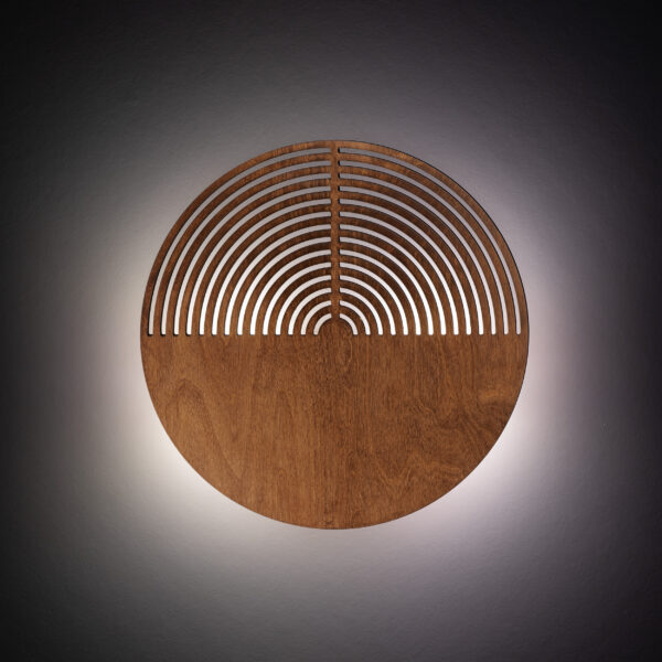 11015_LUNAR_WOOD_B2 Sieninis šviestuvas Lunar Wood 2xG9