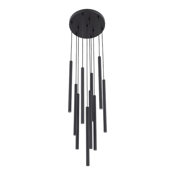 11492_FERRO_BLACK_P Pakabinamas šviestuvas Ferro Black 10xG9 apvalus