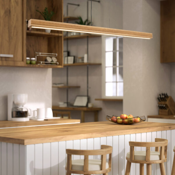 11652_VIGA_WOOD_LED_B2 Pakabinamas LED šviestuvas Viga Wood sendinta pušis 24W