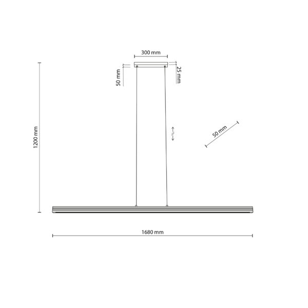11654_VIGA_WOOD_LED_R Pakabinamas LED šviestuvas Viga Wood pušis riešutmedis 24W