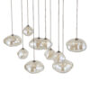 11793_NEBIA_D_G Pakabinamas šviestuvas Nebia New Brown 10xG9