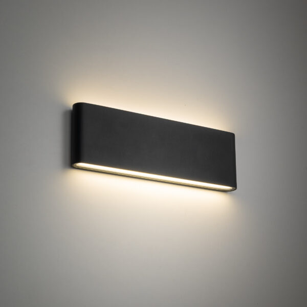 18084_ARWENA_GRAY_L_B1 LED wall lamp Arwena L Gray IP54 12W