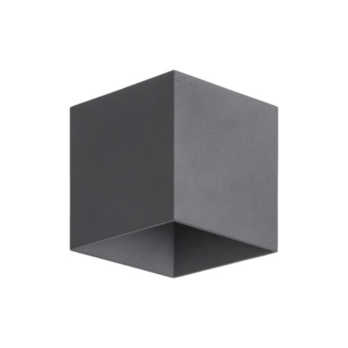 18086_CUBE_GRAY_A Sieninis LED šviestuvas Cube Gray IP54 2x5W