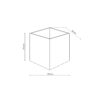 18086_CUBE_GRAY_R Sieninis LED šviestuvas Cube Gray IP54 2x5W