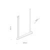 18174_LUXE_WHITE_CCT_R Pakabinamas LED šviestuvas Luxe White CCT 40W