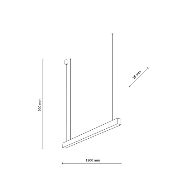 18174_LUXE_WHITE_CCT_R Pakabinamas LED šviestuvas Luxe White CCT 40W