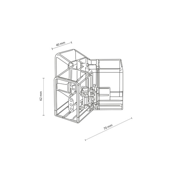 18311_LACZNIK_HONEY_COMB_R Y jungtis Honey Comb