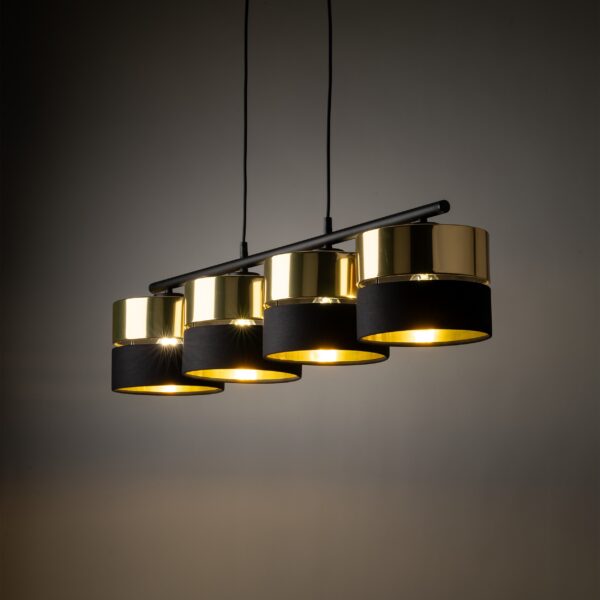 4342_HILTON_B2 Pakabinamas šviestuvas Hilton Black/Gold 4