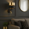 4344_HILTON_B1 Sieninis šviestuvas Hilton Black/Gold 1