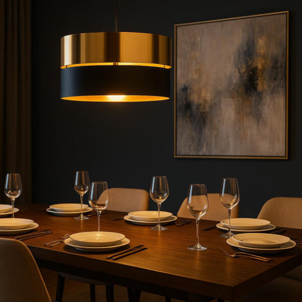4346_HILTON_B3 Pakabinamas šviestuvas Hilton Black/Gold 1