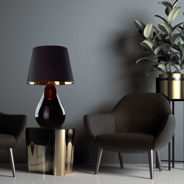 5454_LACRIMA_B1 Naktinis šviestuvas Lacrima Black/Gold 1